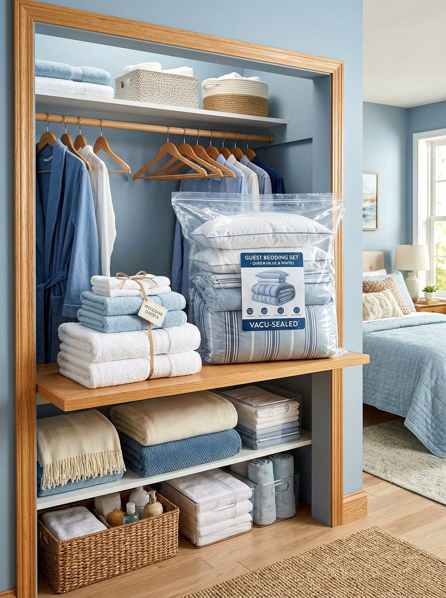 Guest bedding storage - 30 vacuum storage ideas