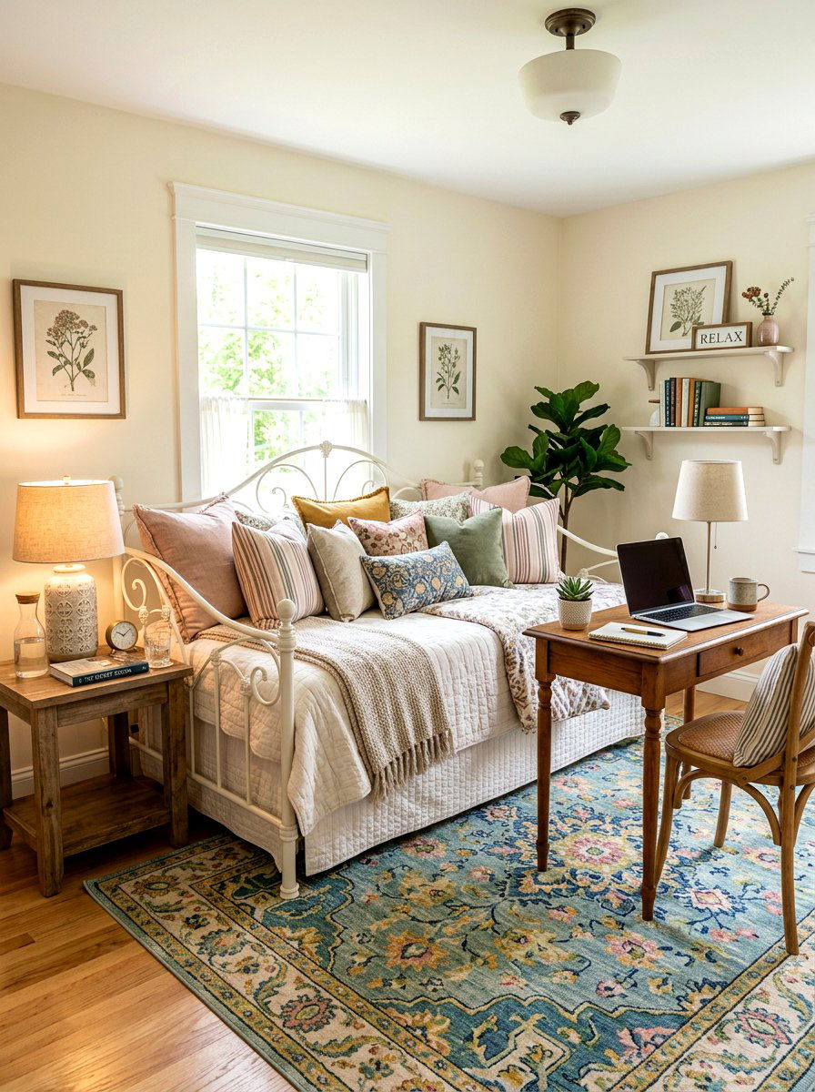 Guest bedroom daybed arrangement - 30 furniture arrangement ideas