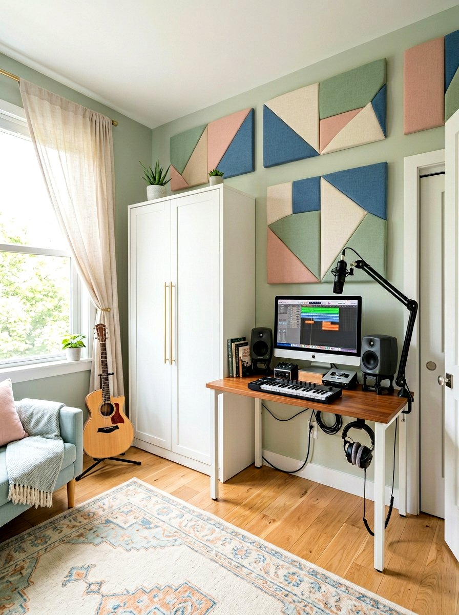 Guest bedroom music studio - 30 music practice room ideas