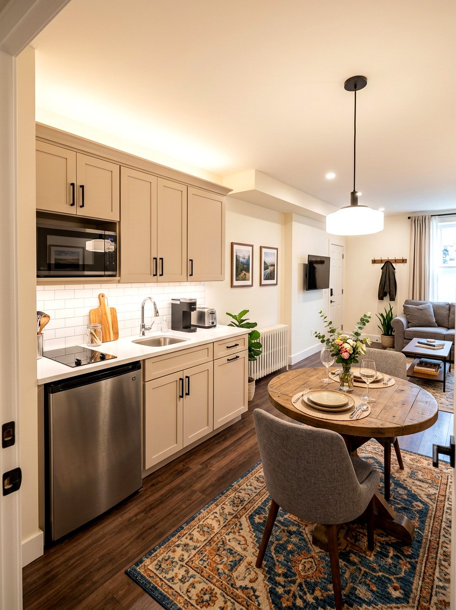 Guest suite basement kitchenette - 30 basement kitchenette ideas