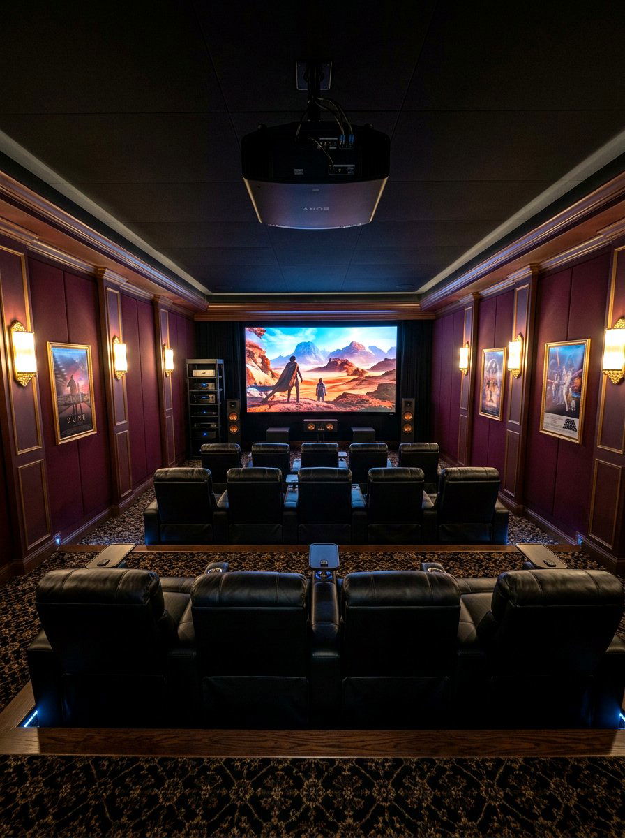 HOME THEATER SPACE - 30 bonus room lounge ideas