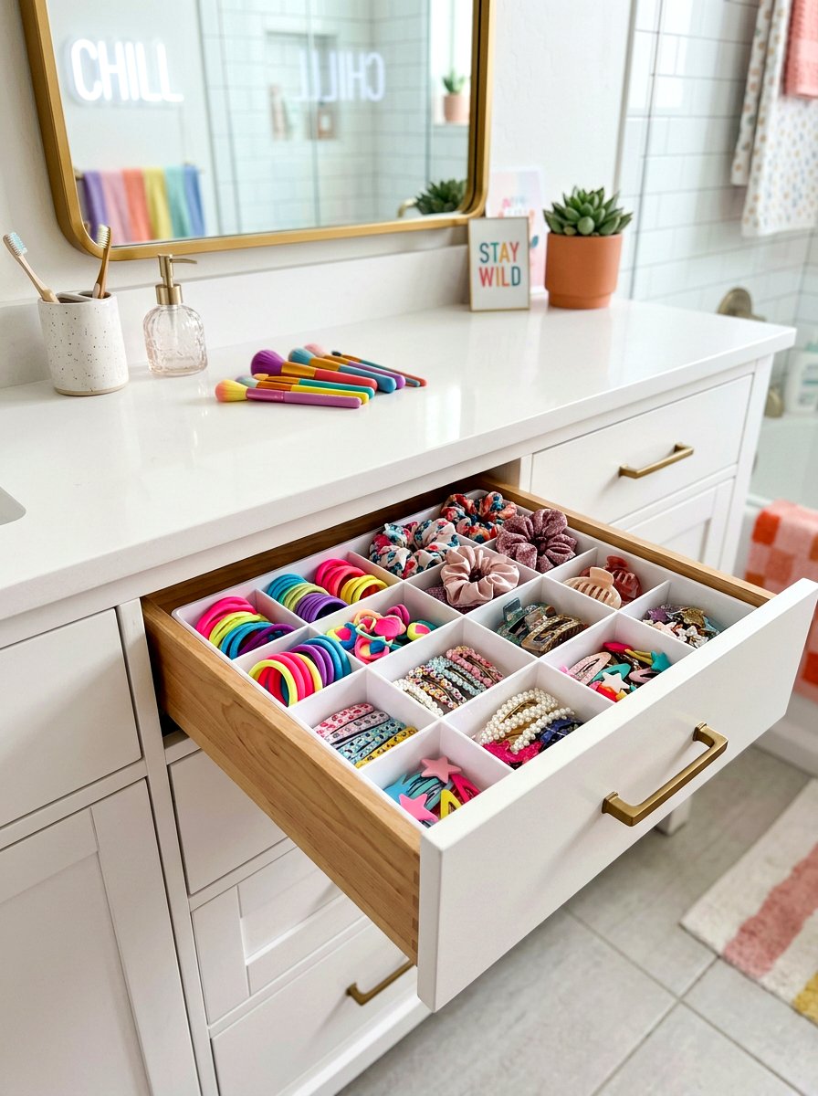 Hair Accessory Drawer Organizers - 30 bathroom drawer inserts ideas