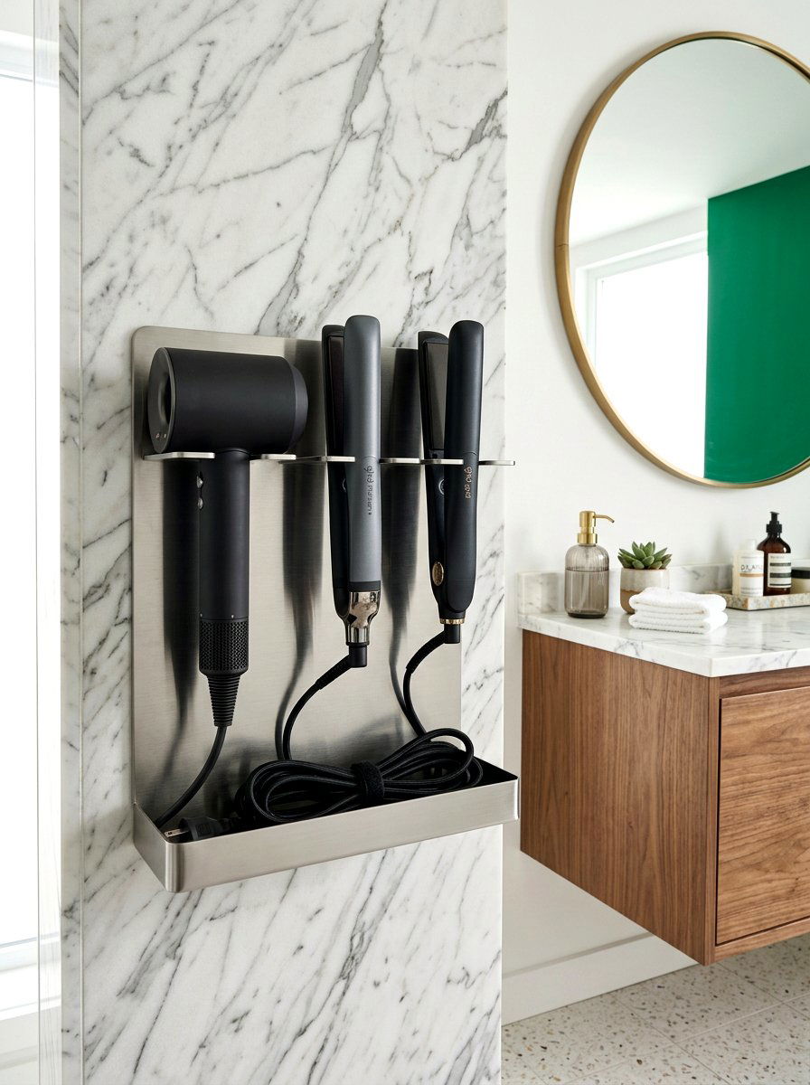 Hair Tool Station - 30 beauty product storage ideas