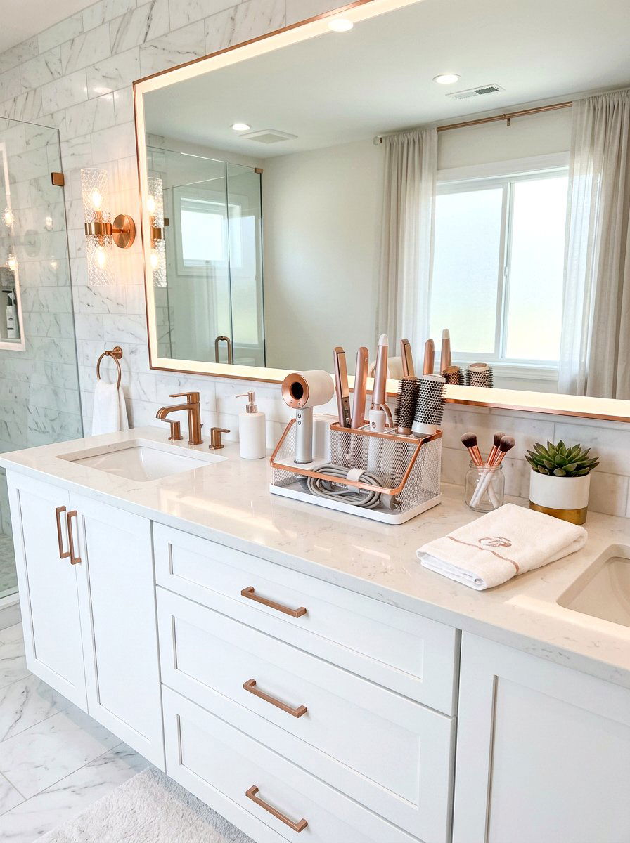 Hair tool organizers for bathroom - 30 organizing under sink storage ideas