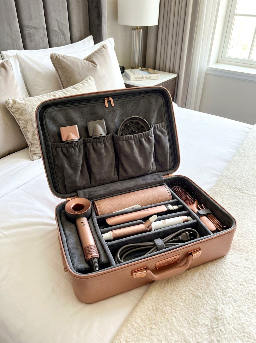 Hair tool travel case - 30 hair tool storage ideas