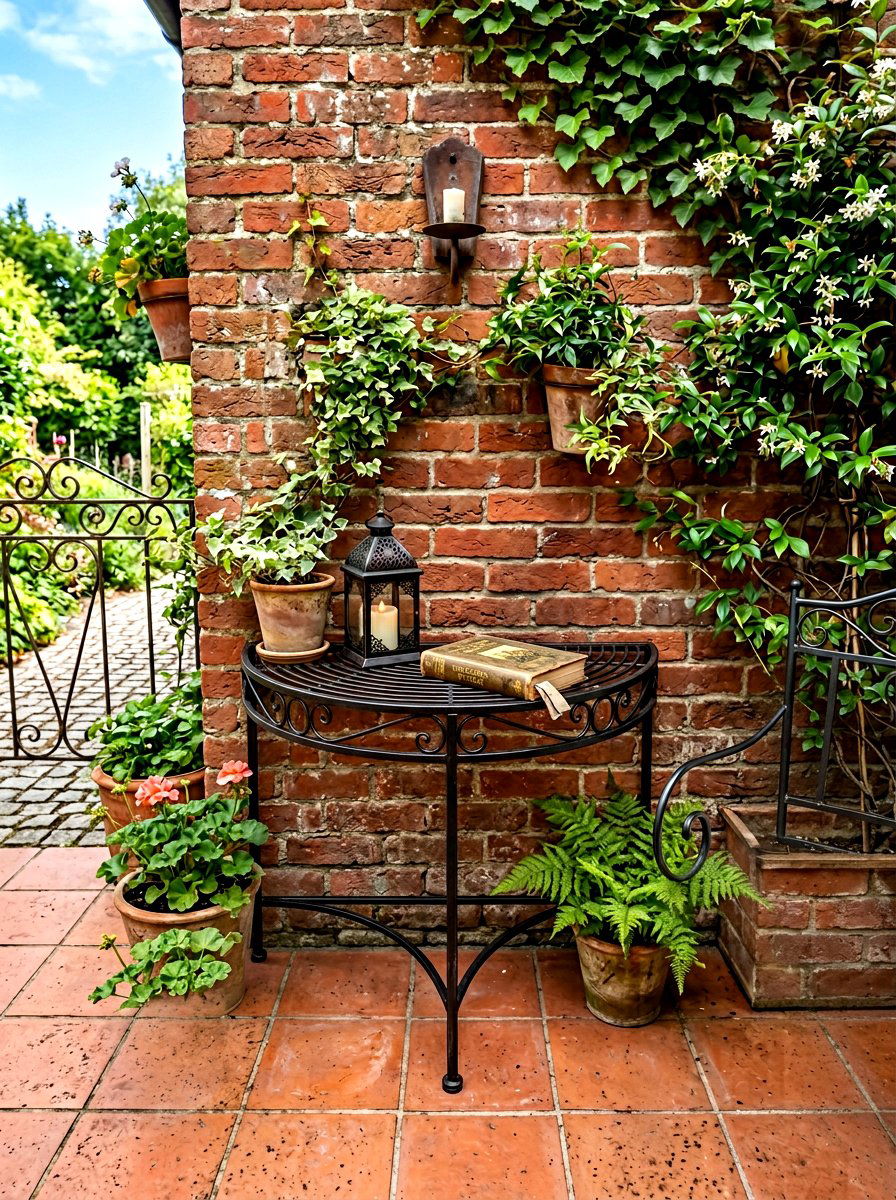 Half Round Table - 30 small space outdoor furniture ideas