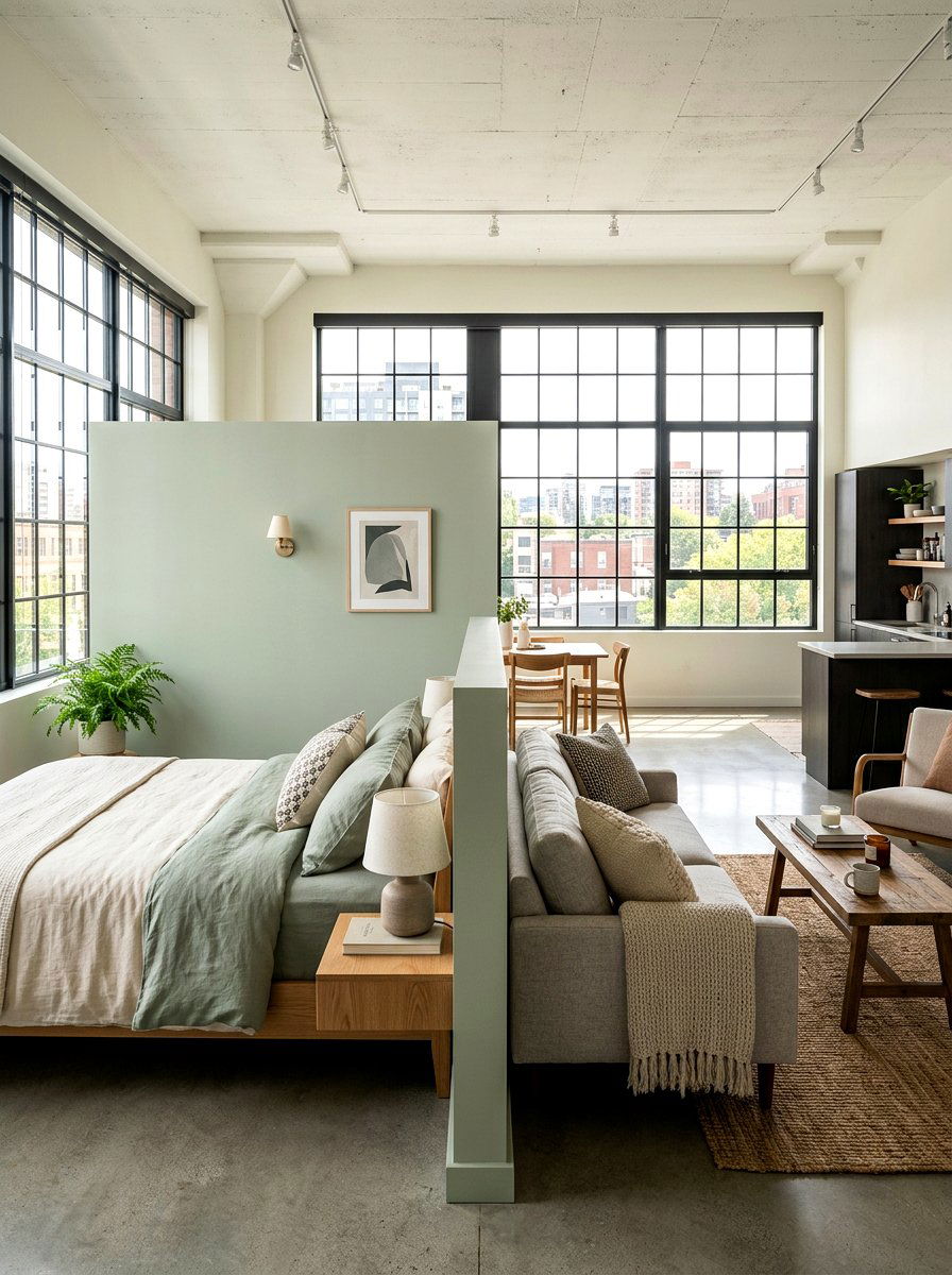 Half height walls - 30 broken floor plan apartment ideas