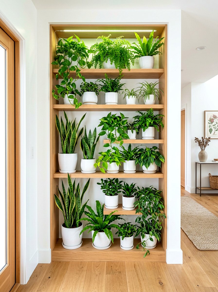 Hall Niche For Plants - 30 built in hall niche ideas