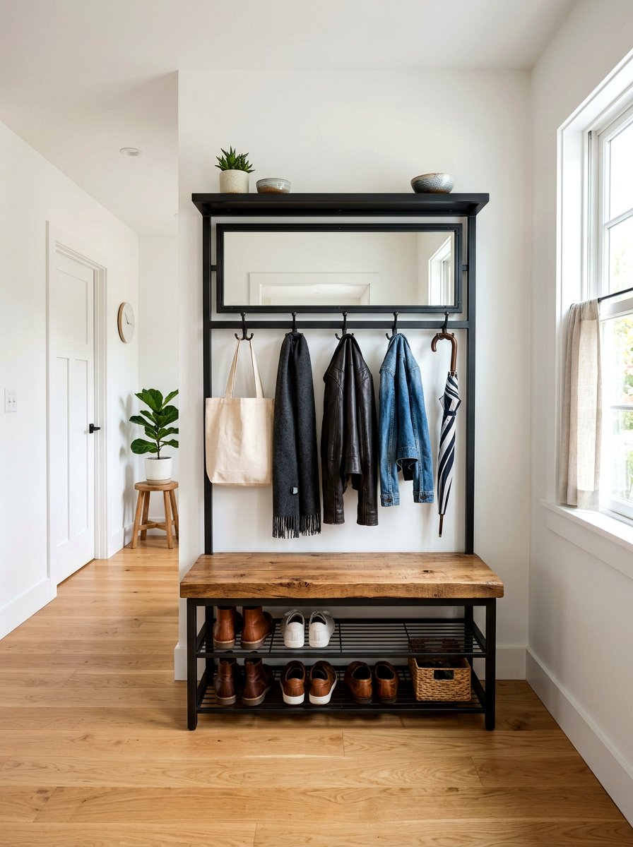Hall Tree Mudroom Bench - 30 mudroom drop zone bench ideas