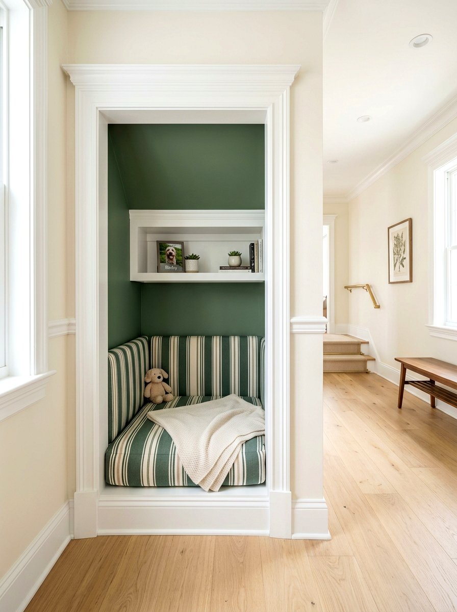 Hallway Alcove Pet Bed - 30 pet bed nook ideas