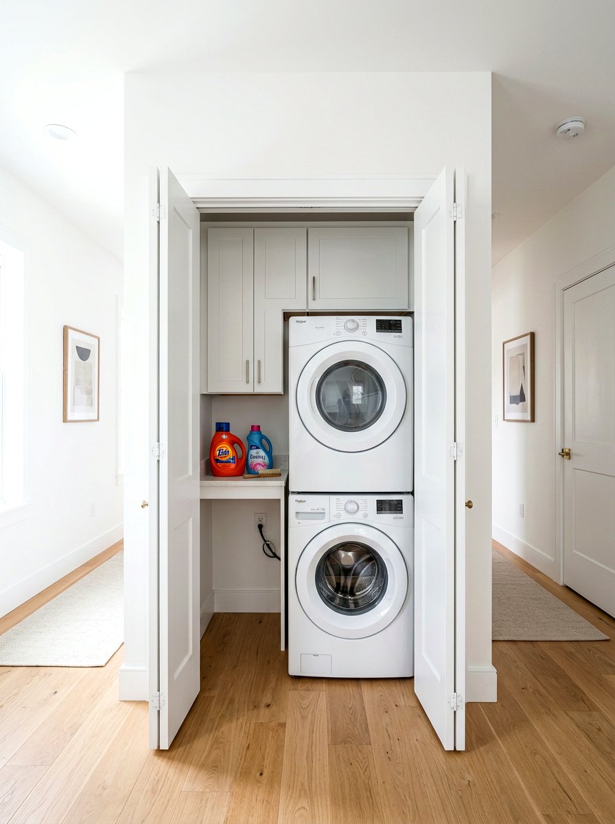 Hallway Bi Fold Laundry Closet - 30 laundry closet ideas