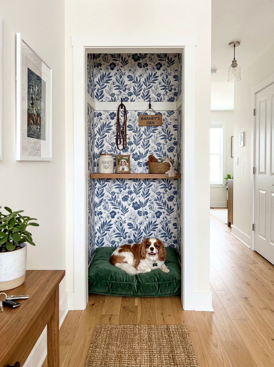 Hallway Closet Dog Nook - 30 built in dog nook ideas