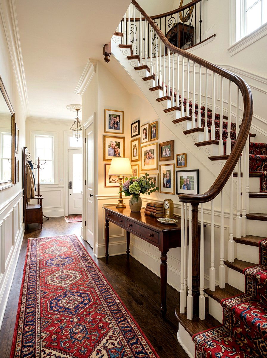 Hallway Console Behind Stairs - 30 console behind stairs ideas