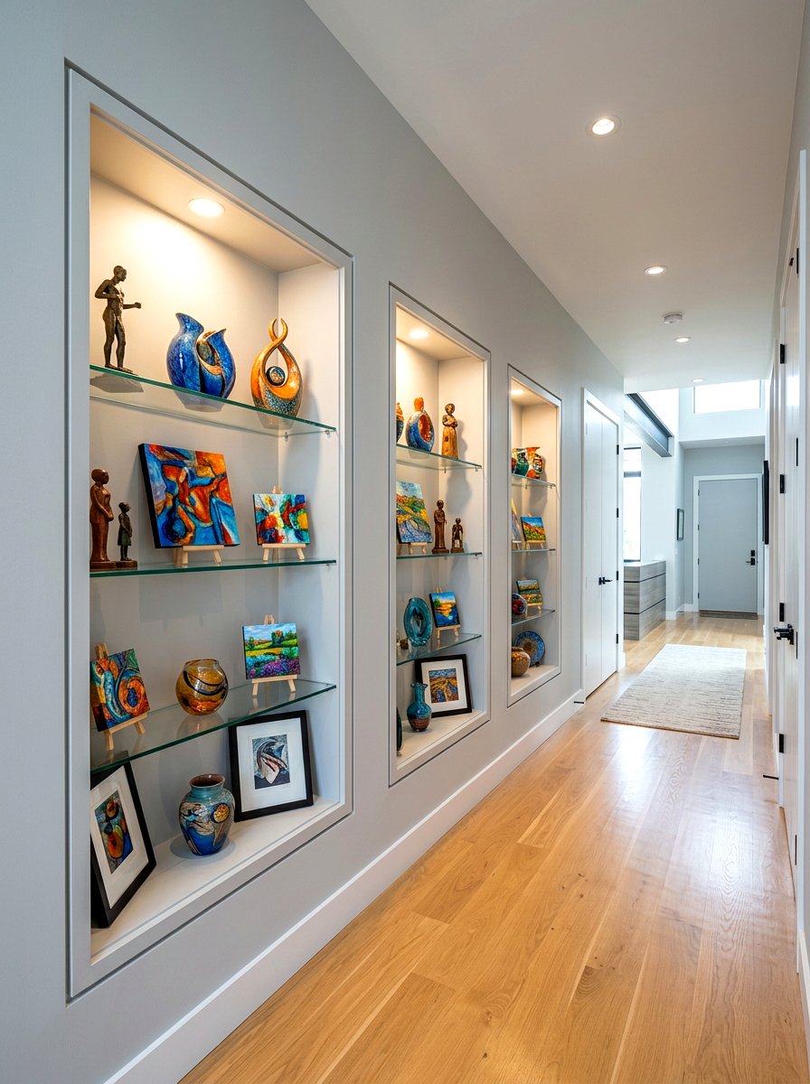 Hallway Display Niche - 30 recessed shelf ideas