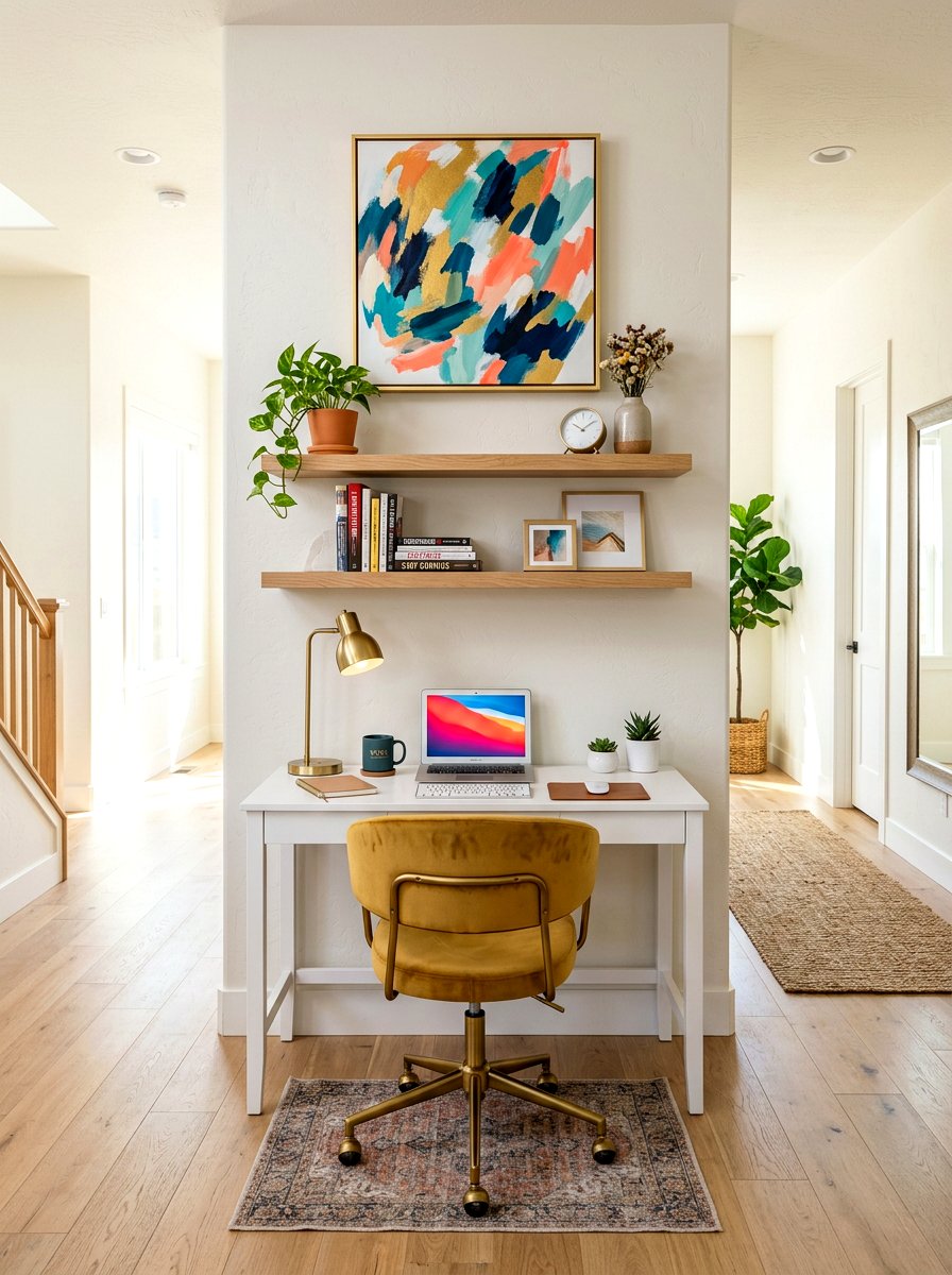 Hallway Home Office Nook - 30 multipurpose room ideas