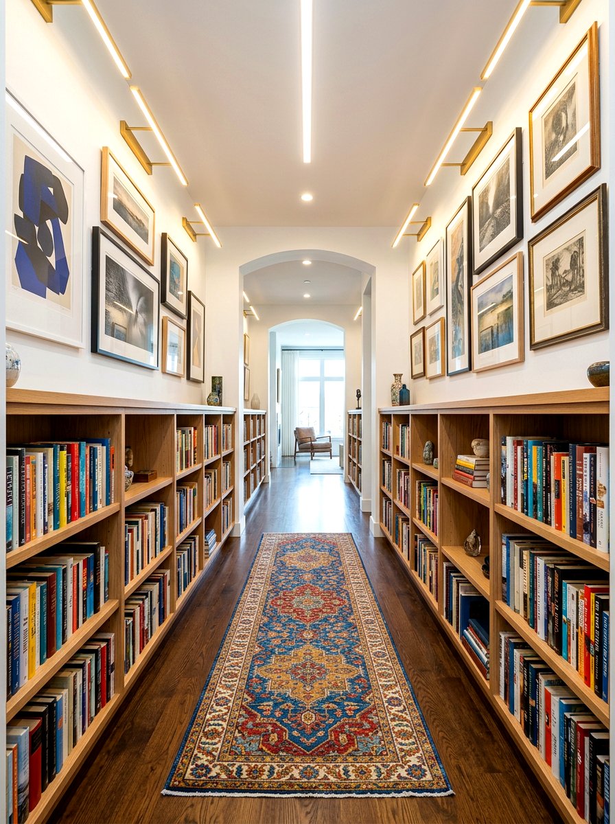 Hallway Library Gallery - 30 book filled room ideas