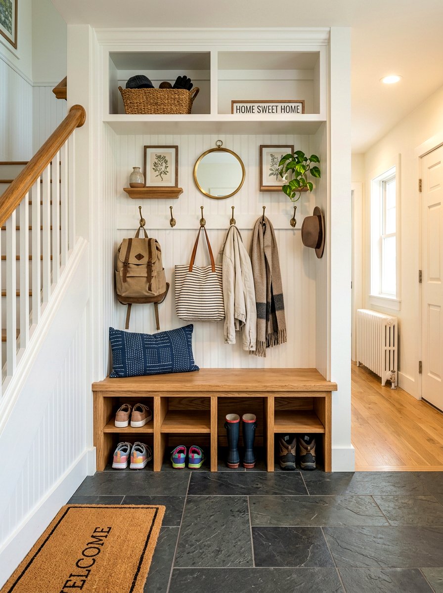 Hallway Mudroom Built In Niche - 30 built in hall niche ideas
