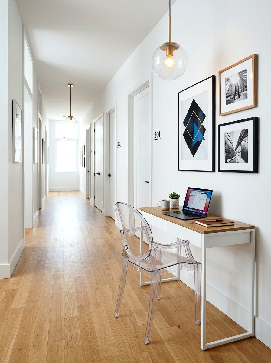 Hallway Office Zone - 30 study hall nook ideas