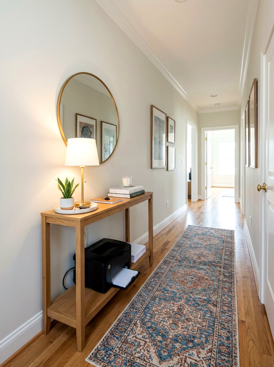 Hallway Printer Nook - 30 printer nook ideas
