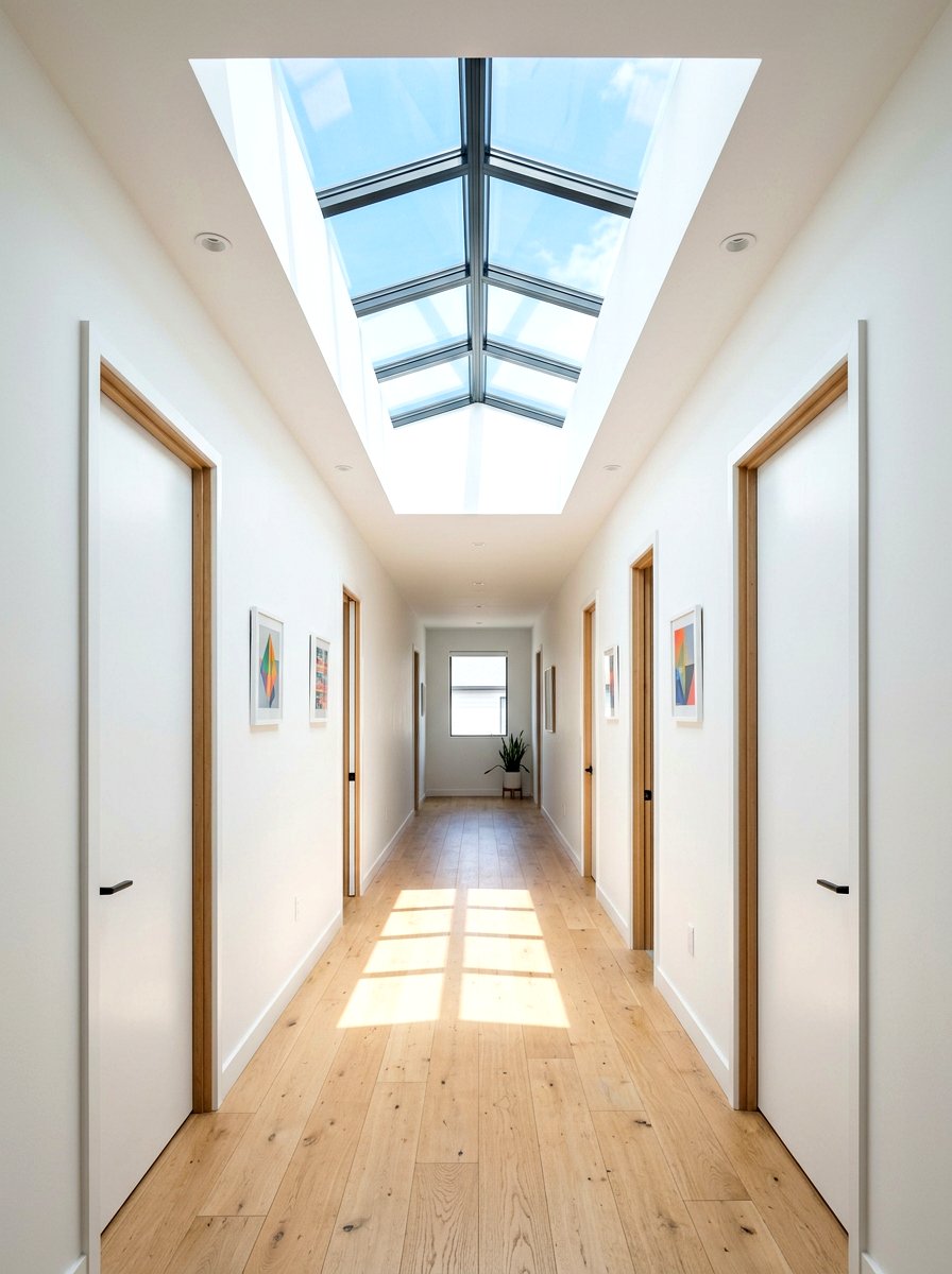 Hallway Skylight - 30 narrow hallway ideas