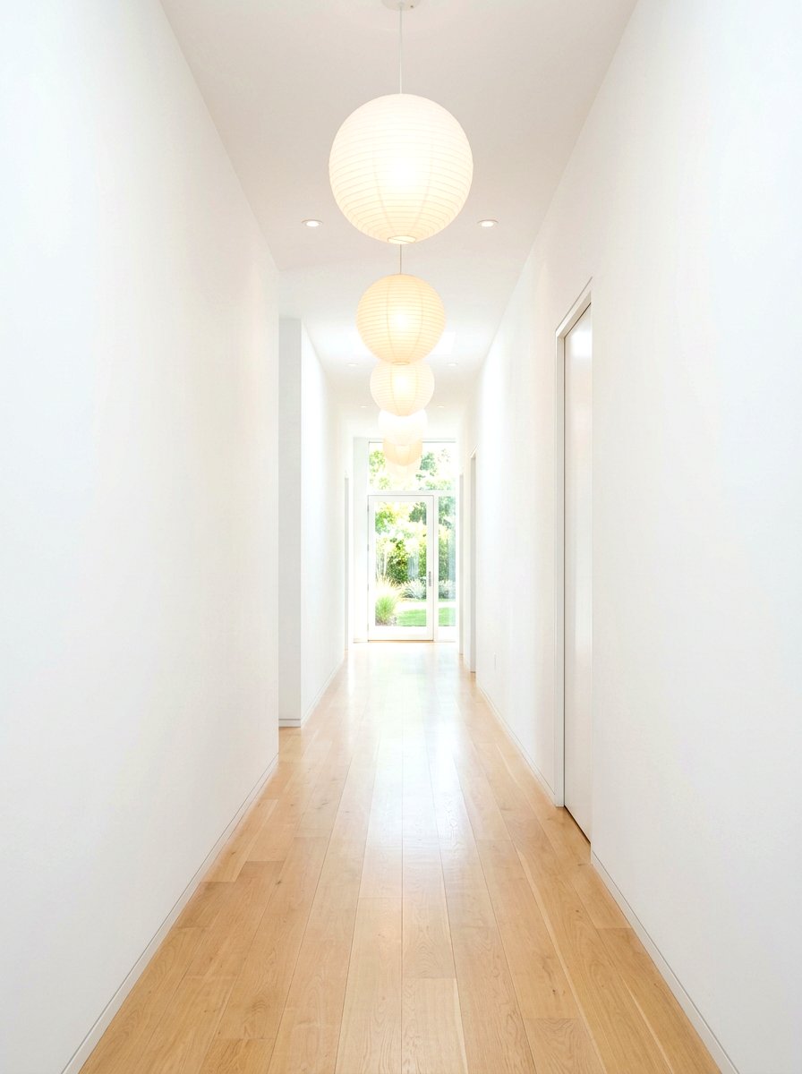 Hallway Spherical Light - 30 paper lantern lighting ideas