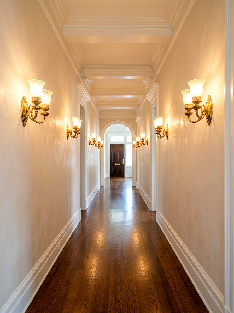 Hallway Wall Sconce - 30 narrow hall styling ideas
