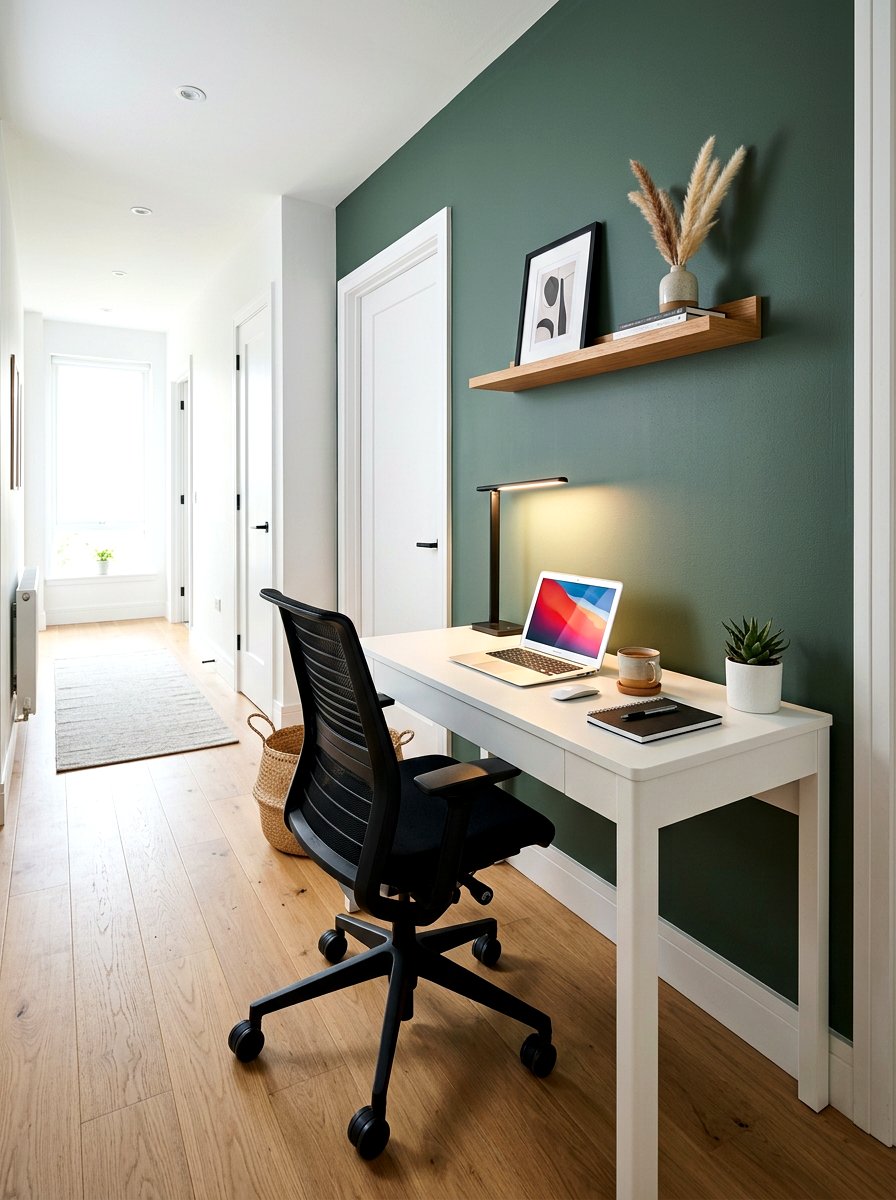 Hallway desk color ideas - 30 hallway office nook ideas