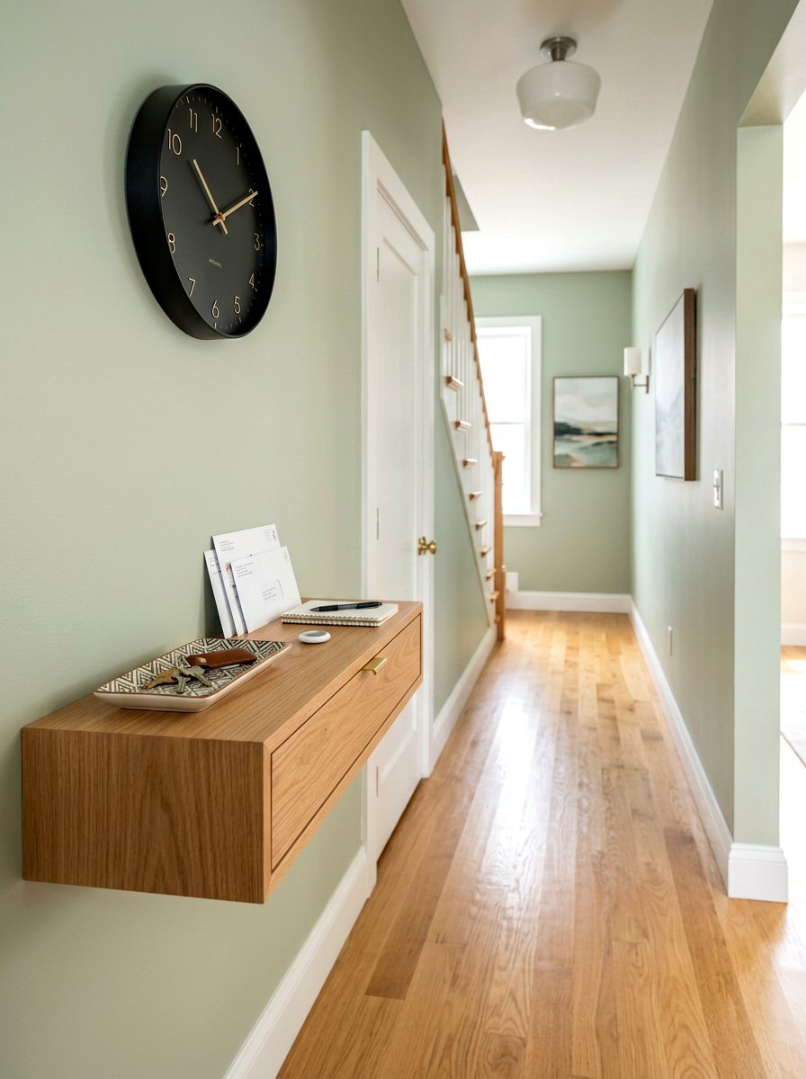 Hallway key floating drawer - 30 floating drawer ideas