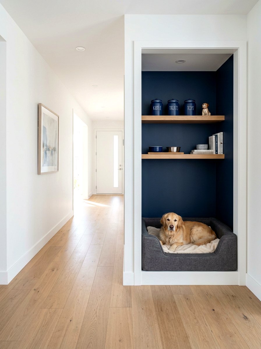 Hallway pet alcove - 30 pet room ideas