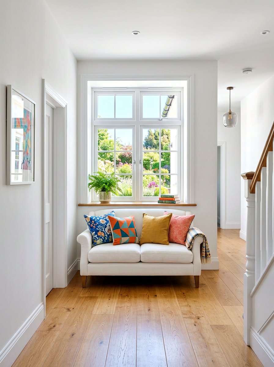 Hallway window nook - 30 bright reading nook ideas
