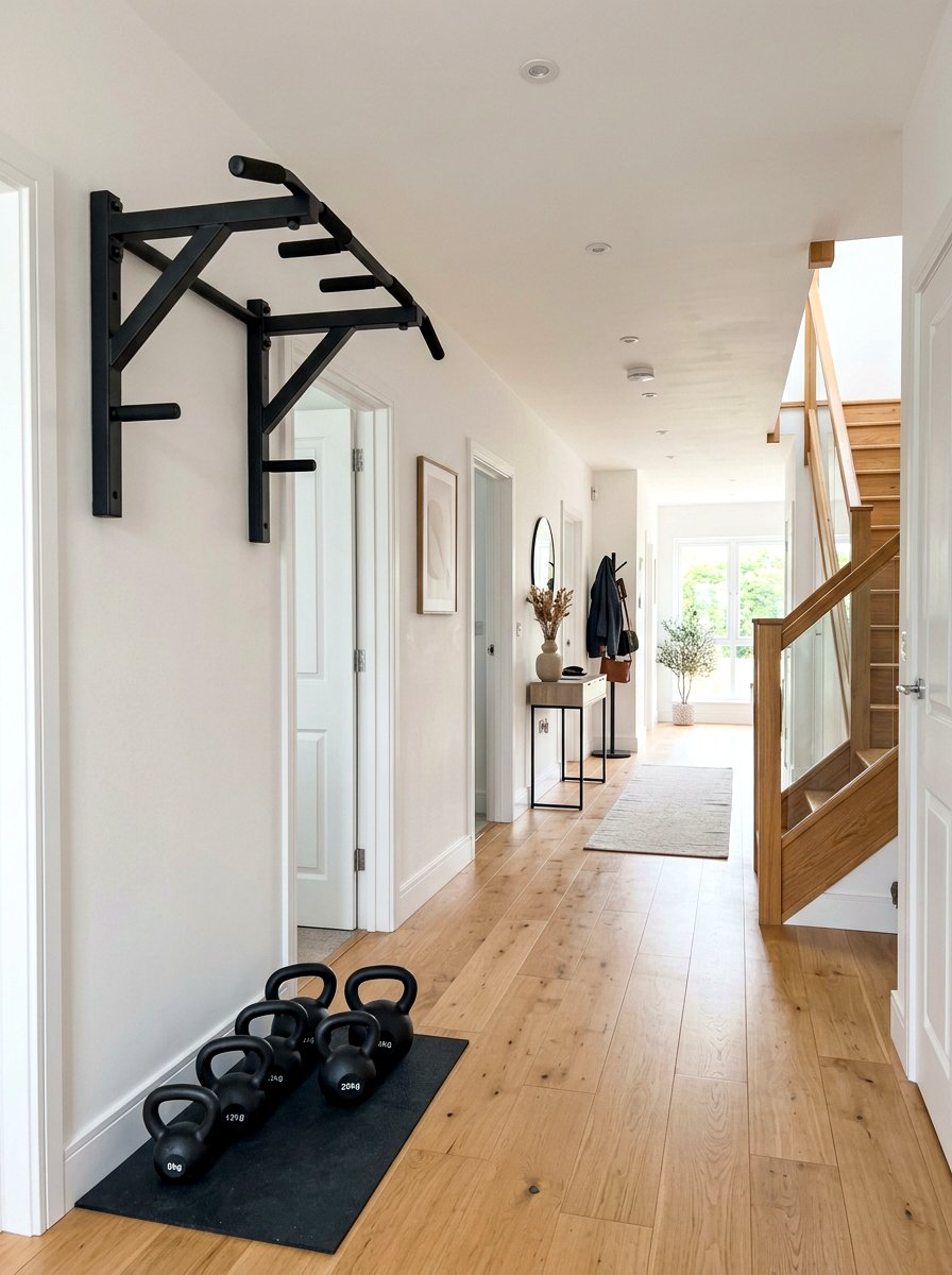 Hallway workout equipment - 30 friction maxxing home ideas