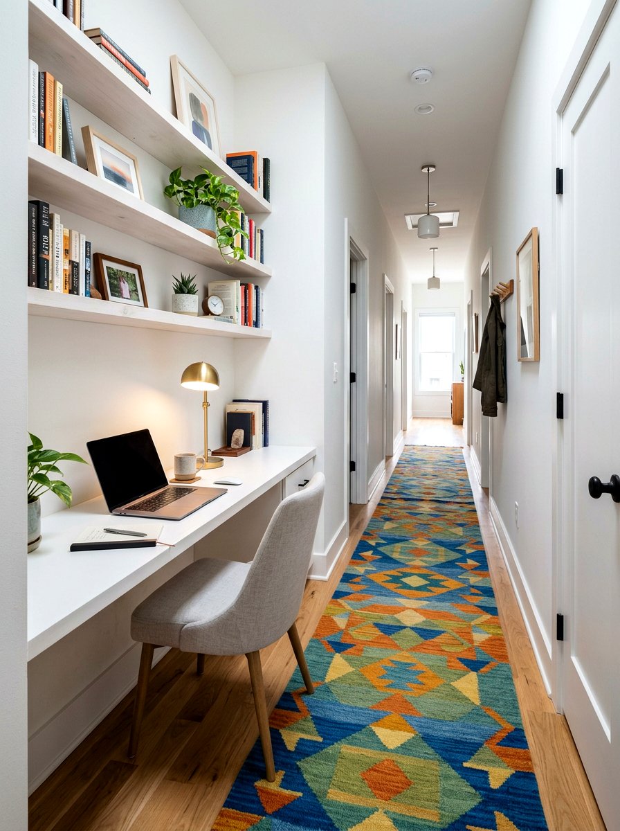 Hallway workspace - 30 study nook ideas