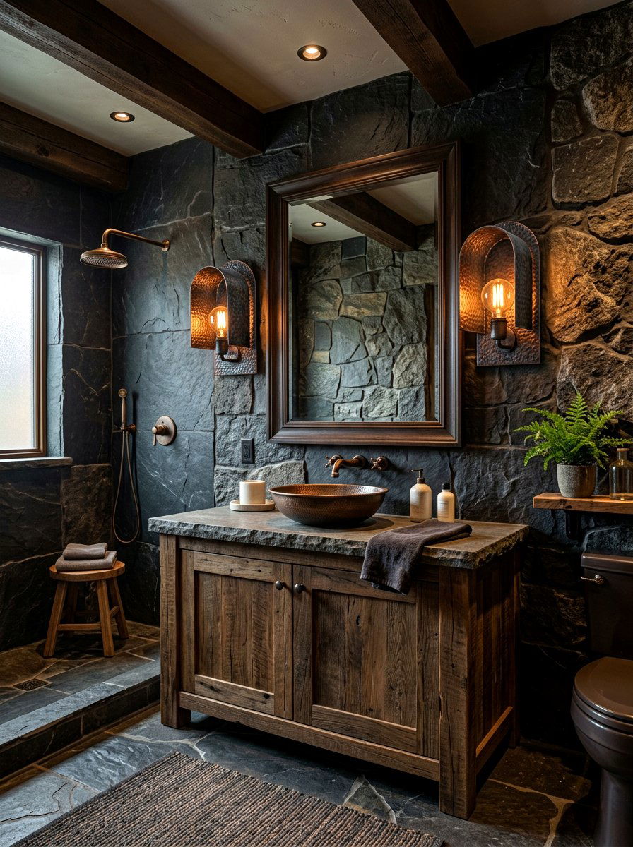 30 Moody Bathroom Lamp Ideas for Warm Light and Relaxing Nights