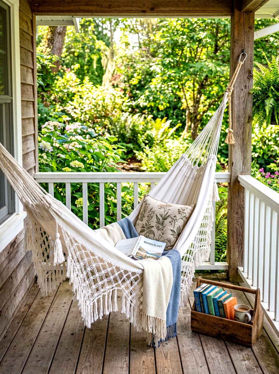 Hammock - 30 front porch seating ideas