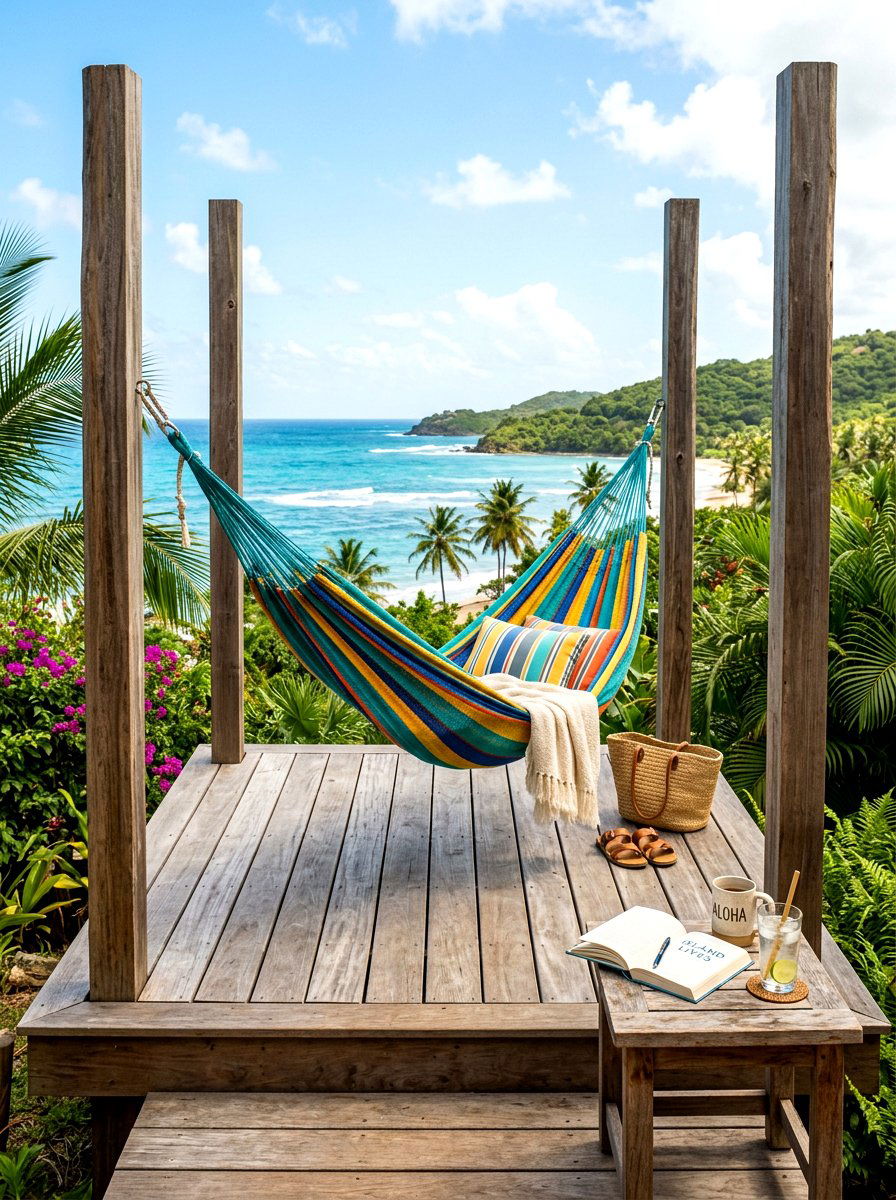 Hammock Lounge Deck - 30 detached deck ideas
