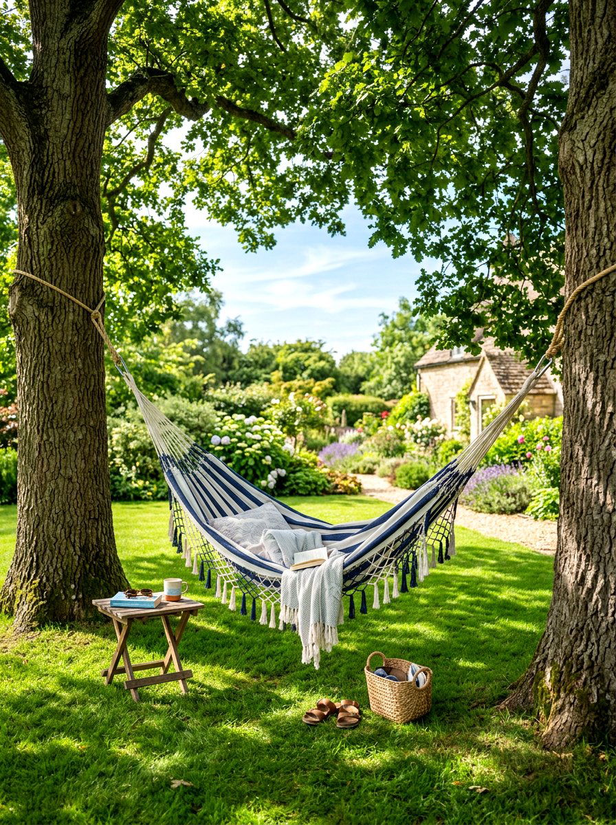 Hammock Lounge Zone - 30 budget patio ideas