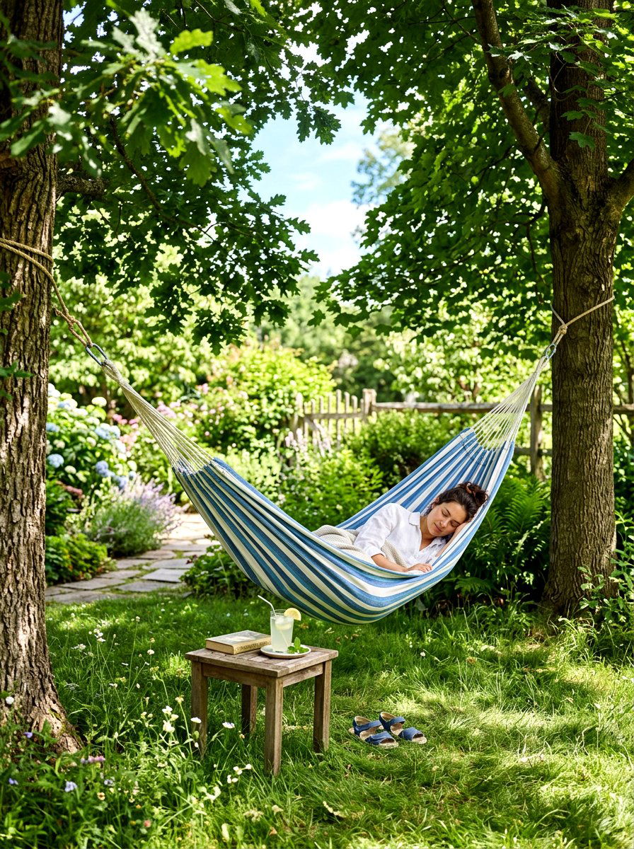 Hammock Nap Corner - 30 backyard zoning layout ideas