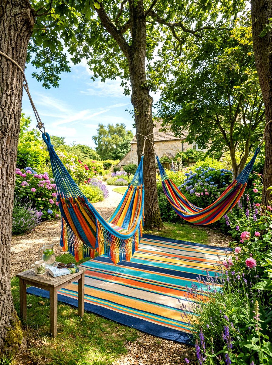 Hammock Relaxation Area - 30 backyard hosting aesthetic ideas