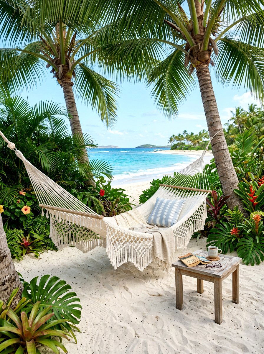Hammock Relaxation Corner - 30 sunset hosting patio ideas