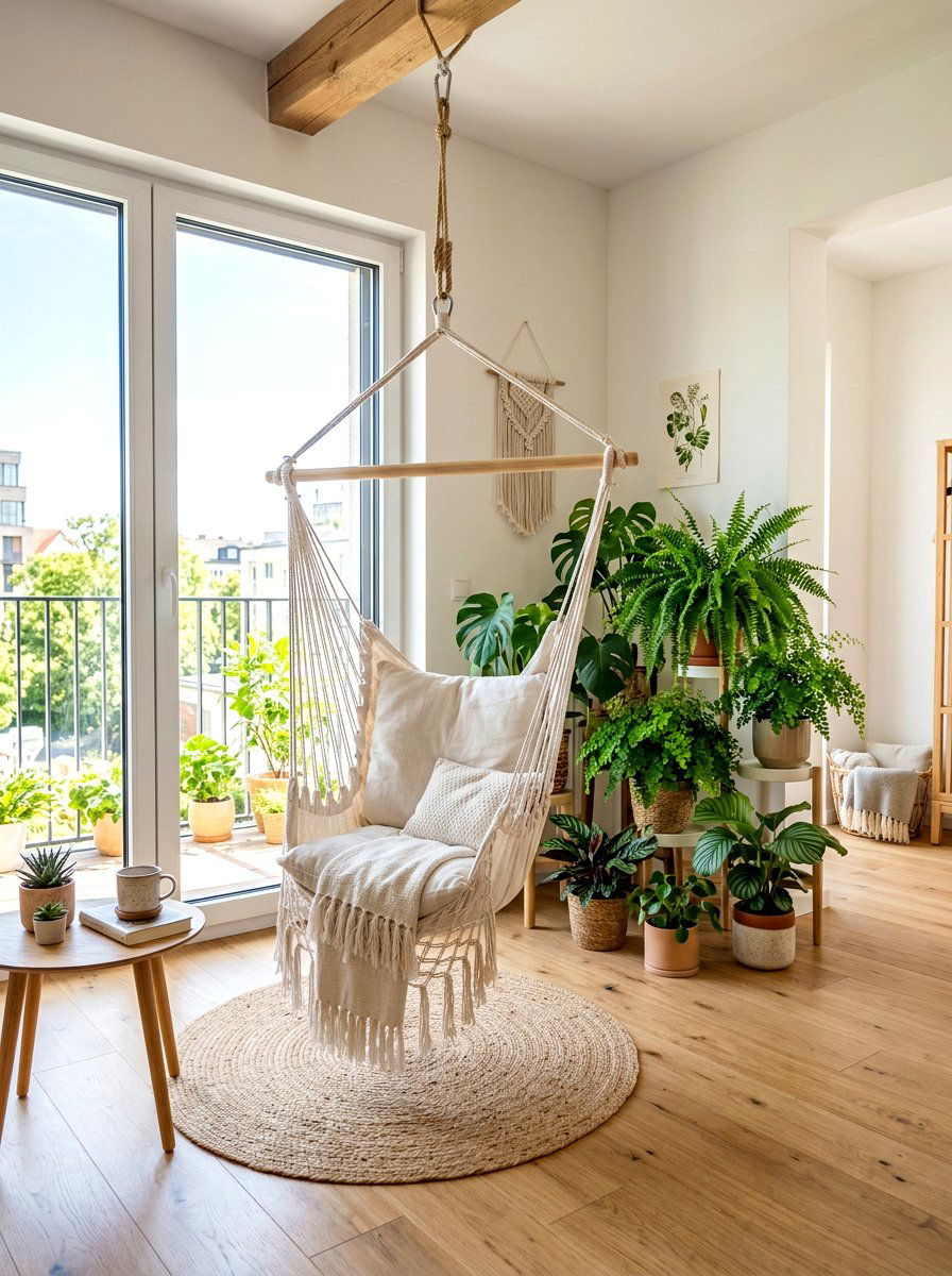 Hammock Relaxation Zone - 30 digital detox room ideas