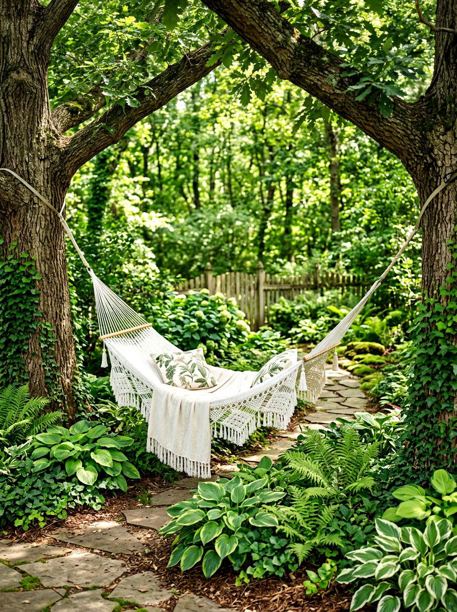 Hammock Retreat - 30 meditation garden ideas