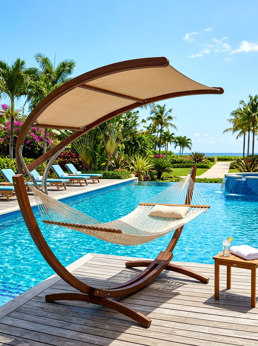Hammock Stand With Canopy - 30 hammock stand garden ideas