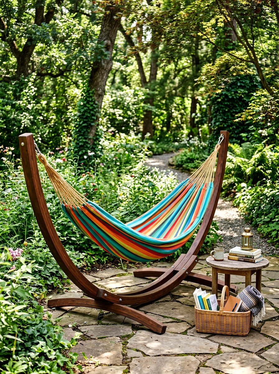 Hammock With Stand - 30 deck furniture ideas