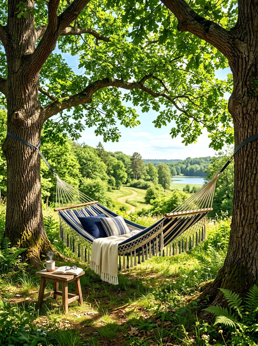 Hammock Zone - 30 family backyard seating ideas