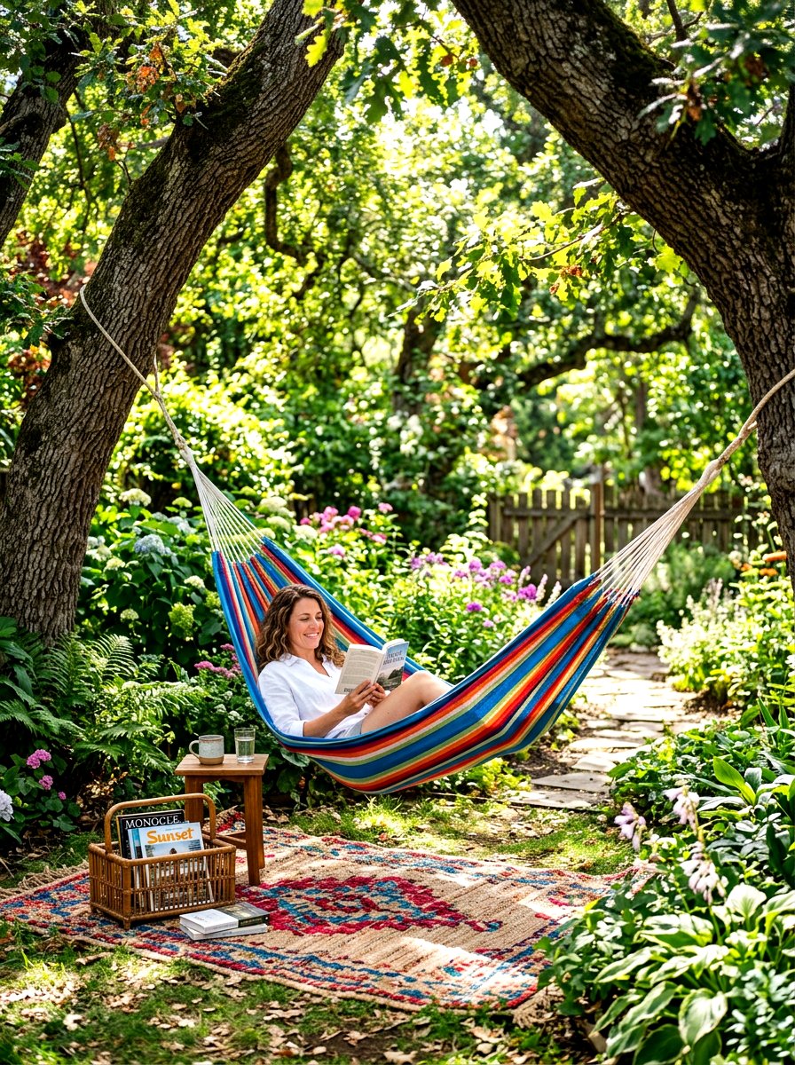 Hammock garden sanctuary - 30 weekend garden retreat ideas