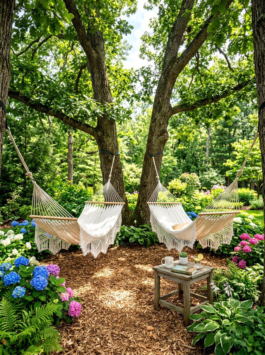 Hammock relaxation zone - 30 backyard party ready ideas
