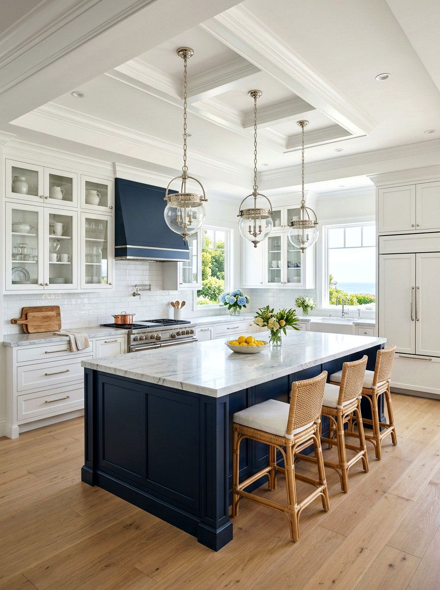 Hamptons Style Coastal Kitchen - 30 coastal kitchen ideas