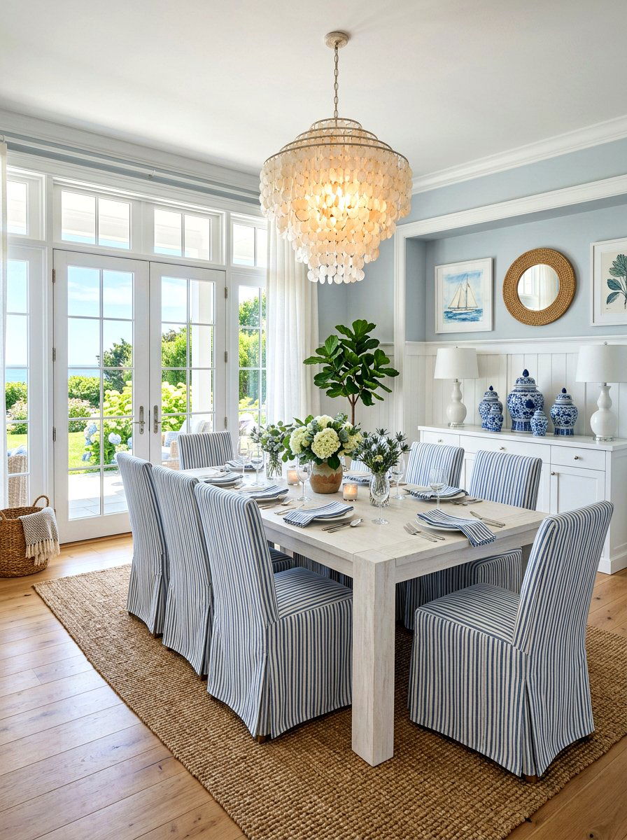 Hamptons Style Dining Room - 30 vacation home vibe ideas