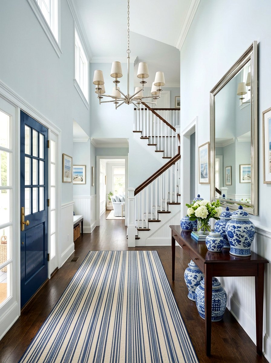 Hamptons Style Entryway - 30 coastal entryway ideas