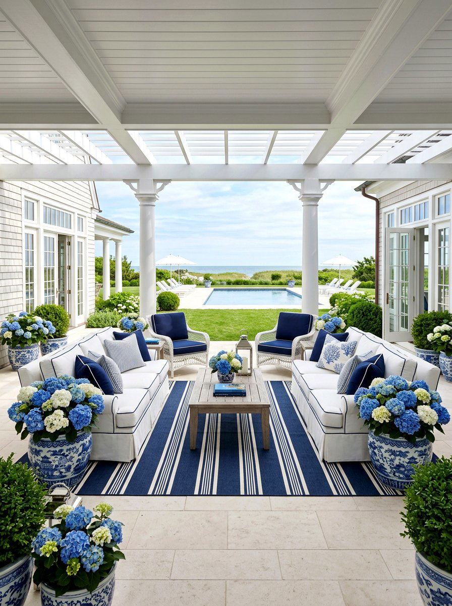 Hamptons Style Outdoor Living - 30 breezy coastal patio ideas
